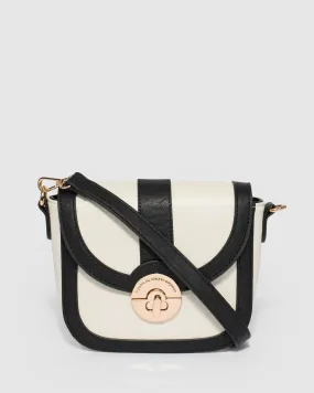 Black and Ivory Anneka Crossbody Bag