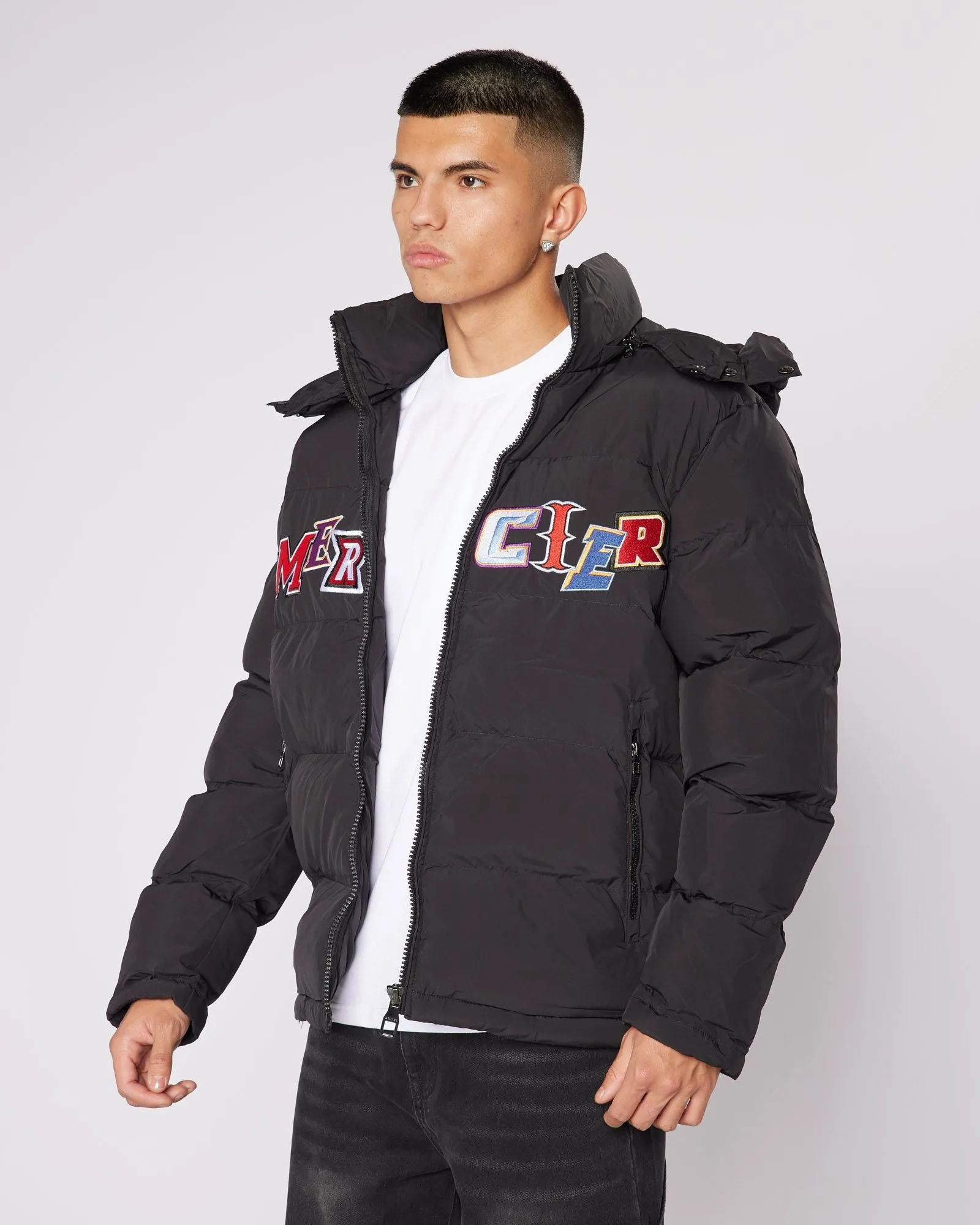 Black Anonymous Puffer Jacket