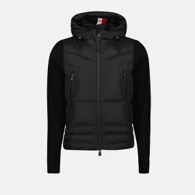 Black Bi-Material Jacket