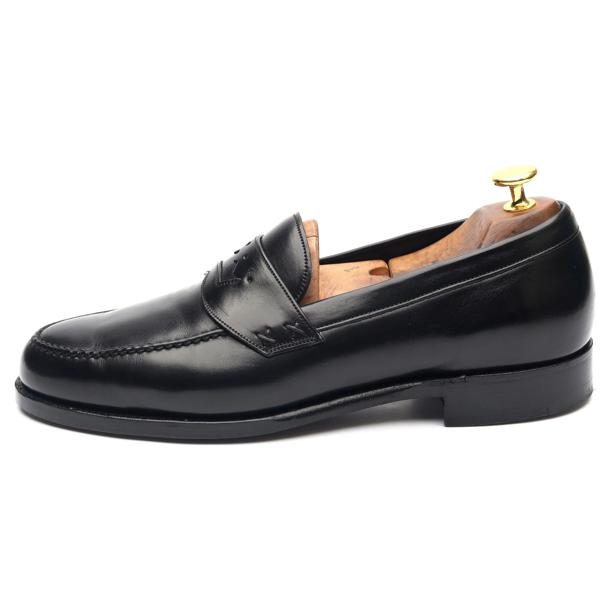 'Black Crown' Black Loafers UK 7 US 8