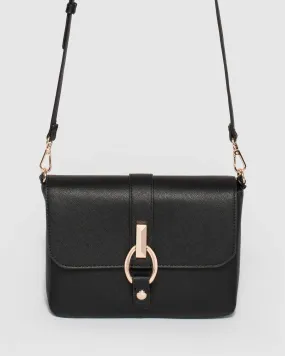 Black Elissa Crossbody Bag