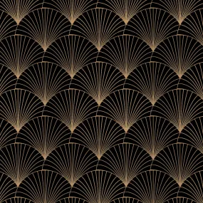 Black Fans Shower Curtain