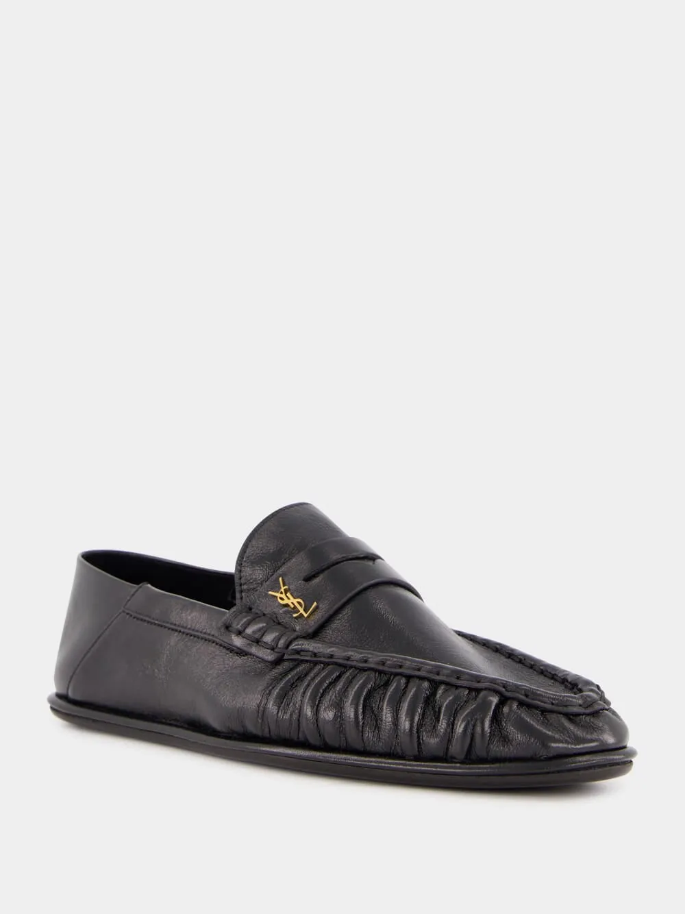 Black Le Loafer Penny Slippers