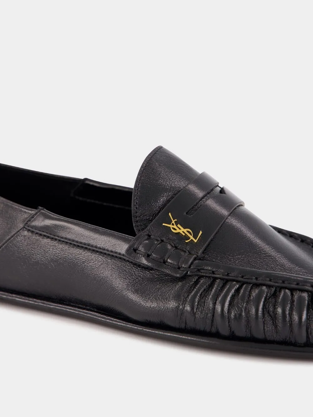 Black Le Loafer Penny Slippers