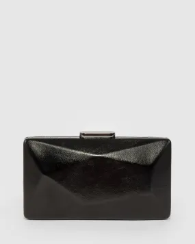 Black Liza Geo Hardcase Clutch Bag