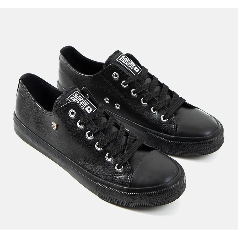 Black men's Big Star V174345 sneakers