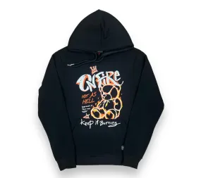 Black Pike On Fire Black Fleece Hoodie
