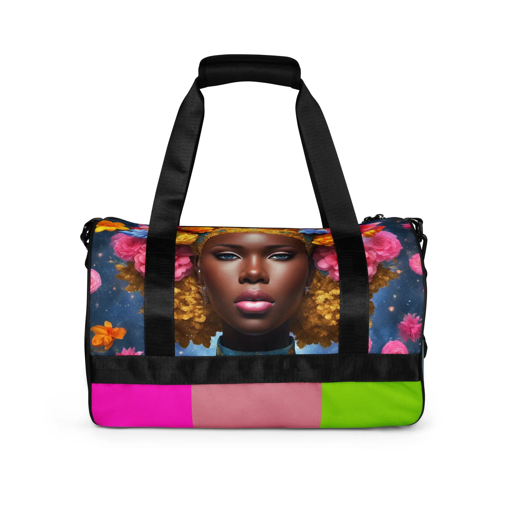 Black-Queens All-over print travel bag