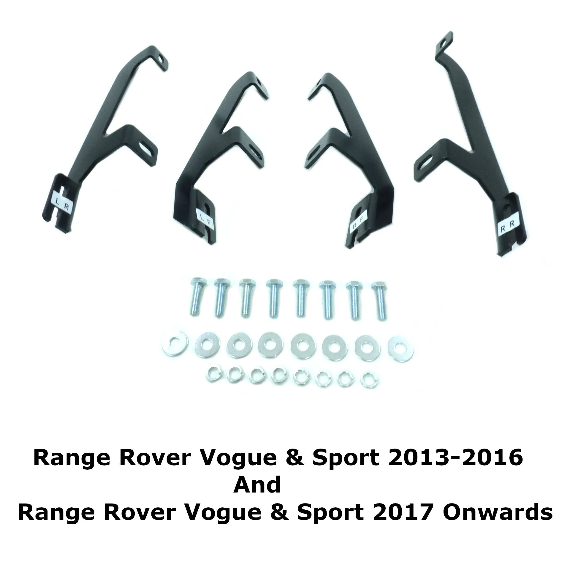 Black Raptor Side Steps Running Boards for Range Rover Vogue 2013-2022 (L405)