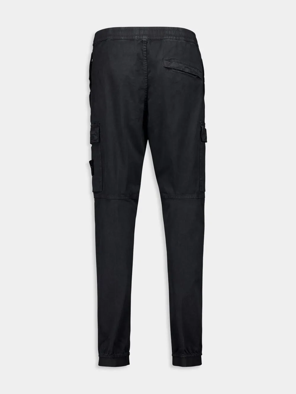 Black Regular Tapered Fit Cargo Pants