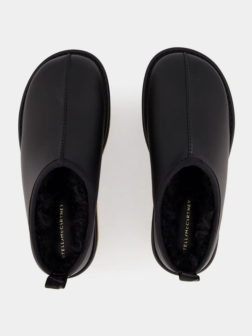 Black Sneak-Elyse Platform Slippers