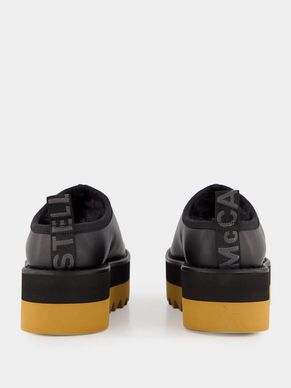 Black Sneak-Elyse Platform Slippers