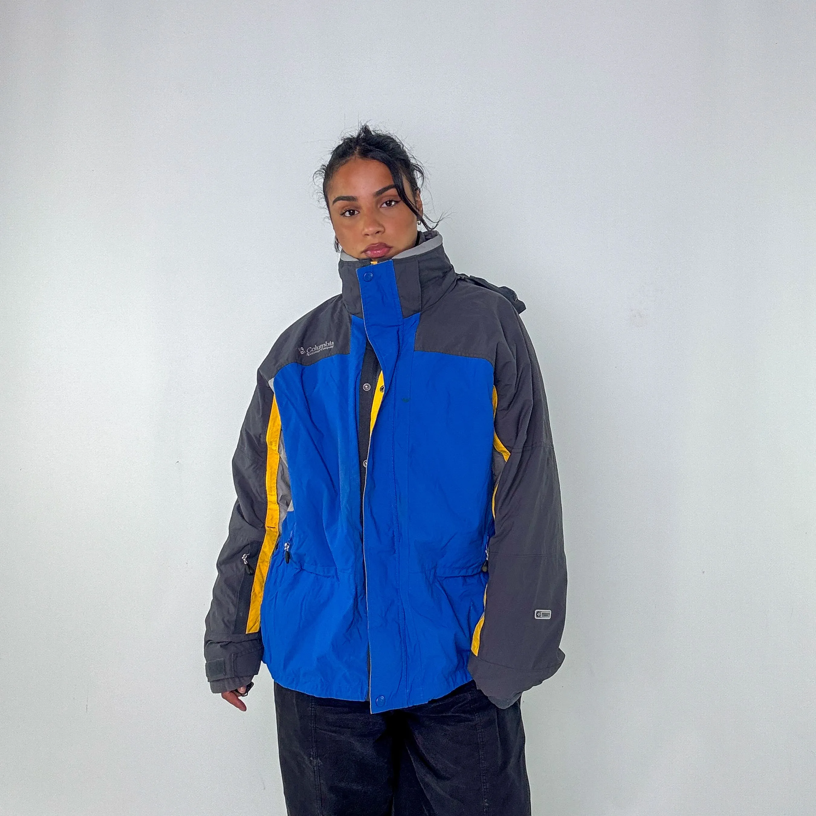 Blue 90s Columbia Sportswear Rain Jacket (XL)