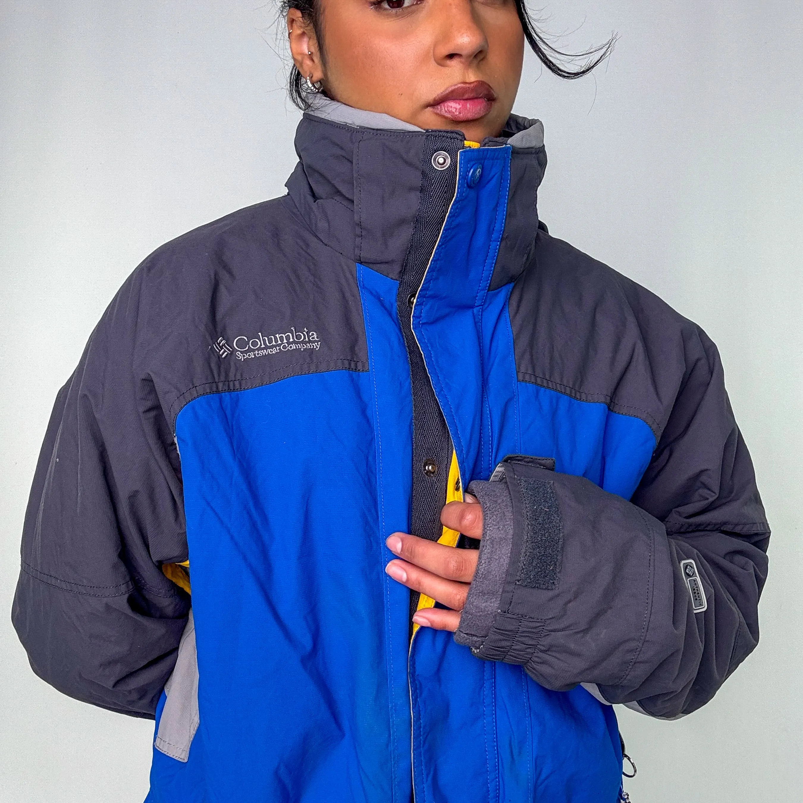Blue 90s Columbia Sportswear Rain Jacket (XL)