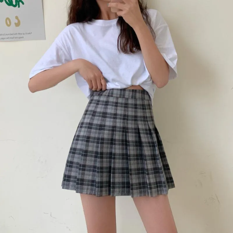 Blue Check Skirt