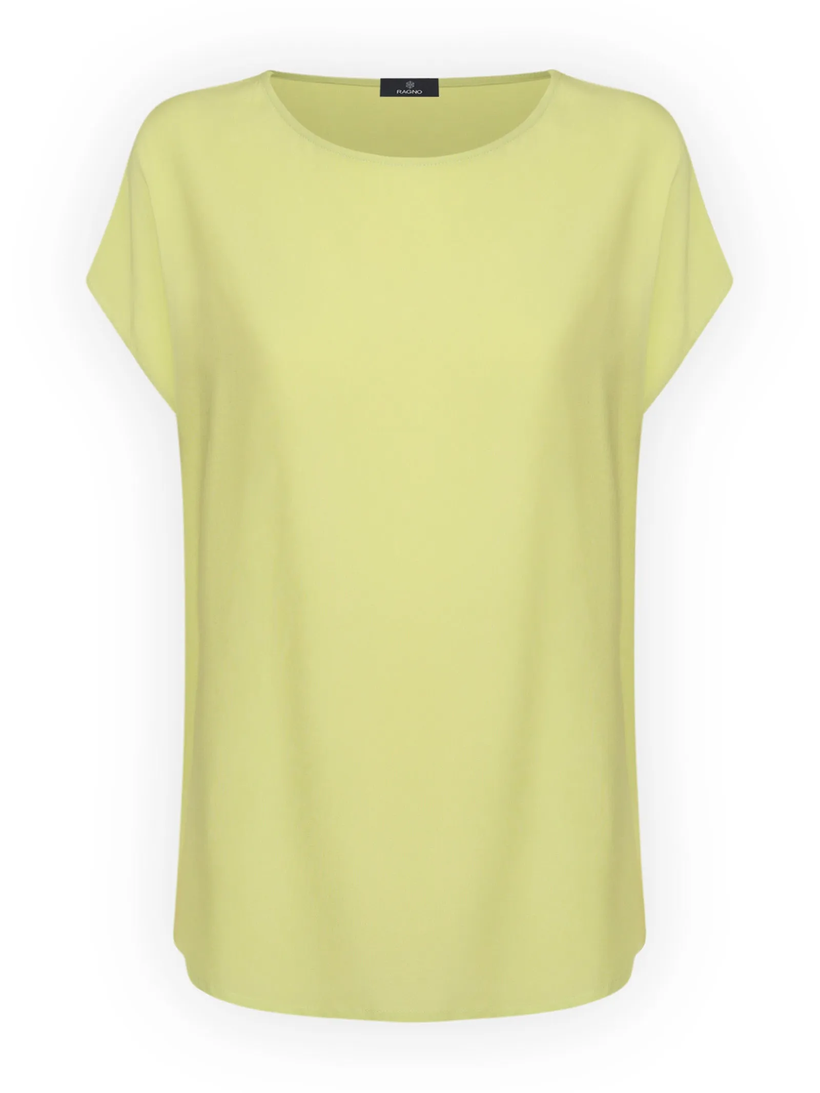 Blusa in twill di EcoSeta - Daiquiri Green