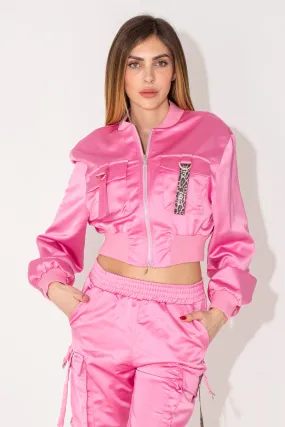 Bomber in raso