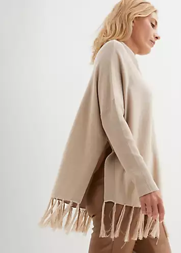bonprix Fringed Jumper | Grattan