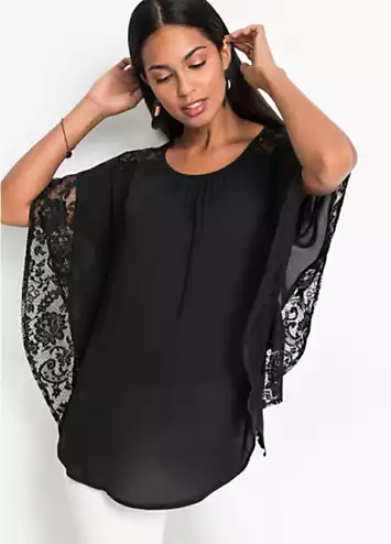 bonprix Lace Sleeve Tunic | Grattan