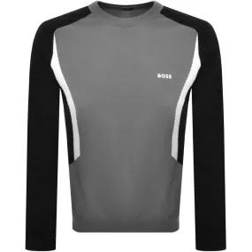 BOSS Rotex Knit Jumper Grey