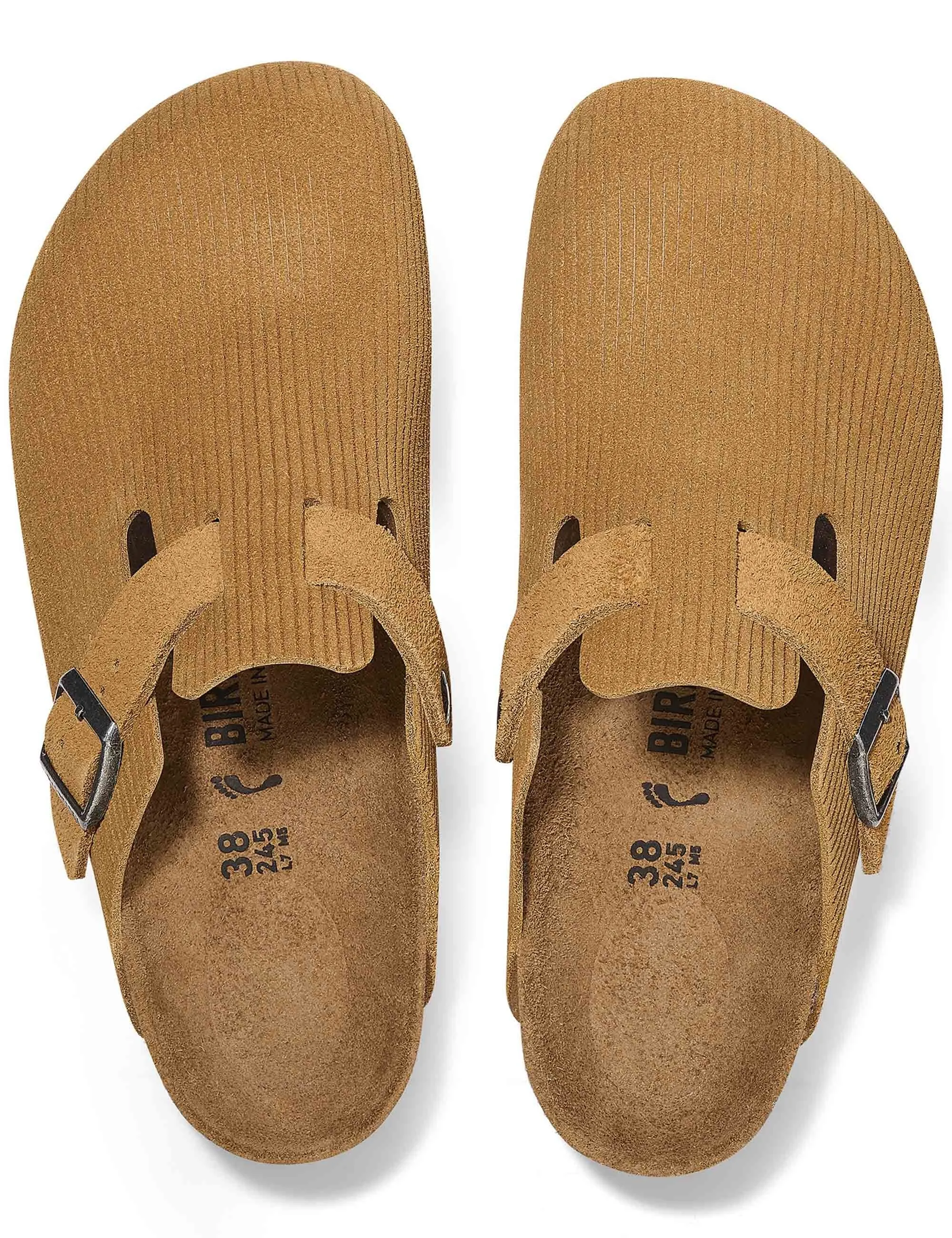 Boston Cord Mules - Cork Brown (Regular Fit)