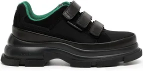 Both chunky low-top sneakers Black
