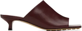 Bottega Veneta Burgundy Stretch Mules