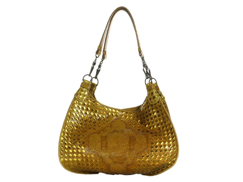 Bottega Veneta Gold Metallic Bag