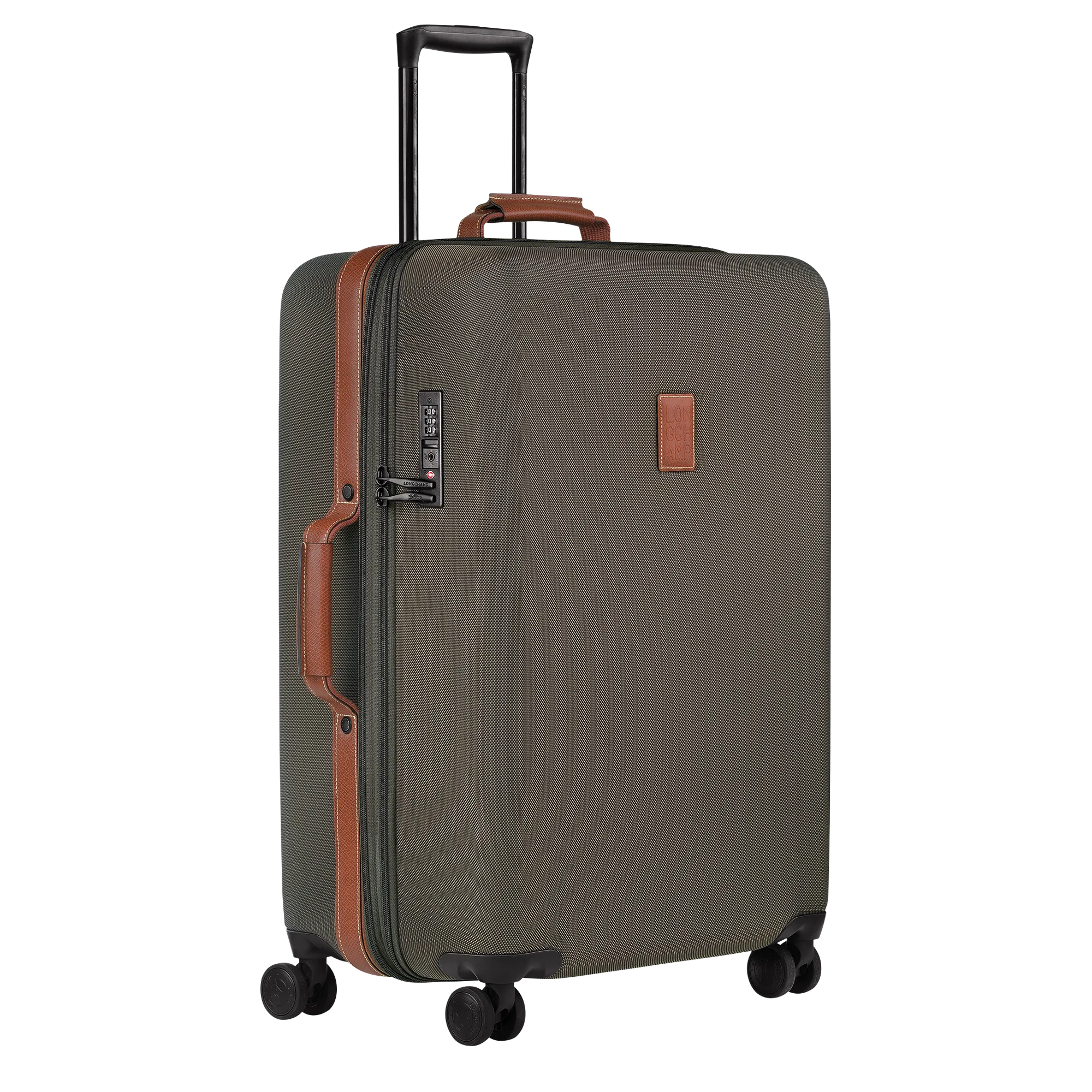 Boxford L Suitcase Brown - Recycled canvas