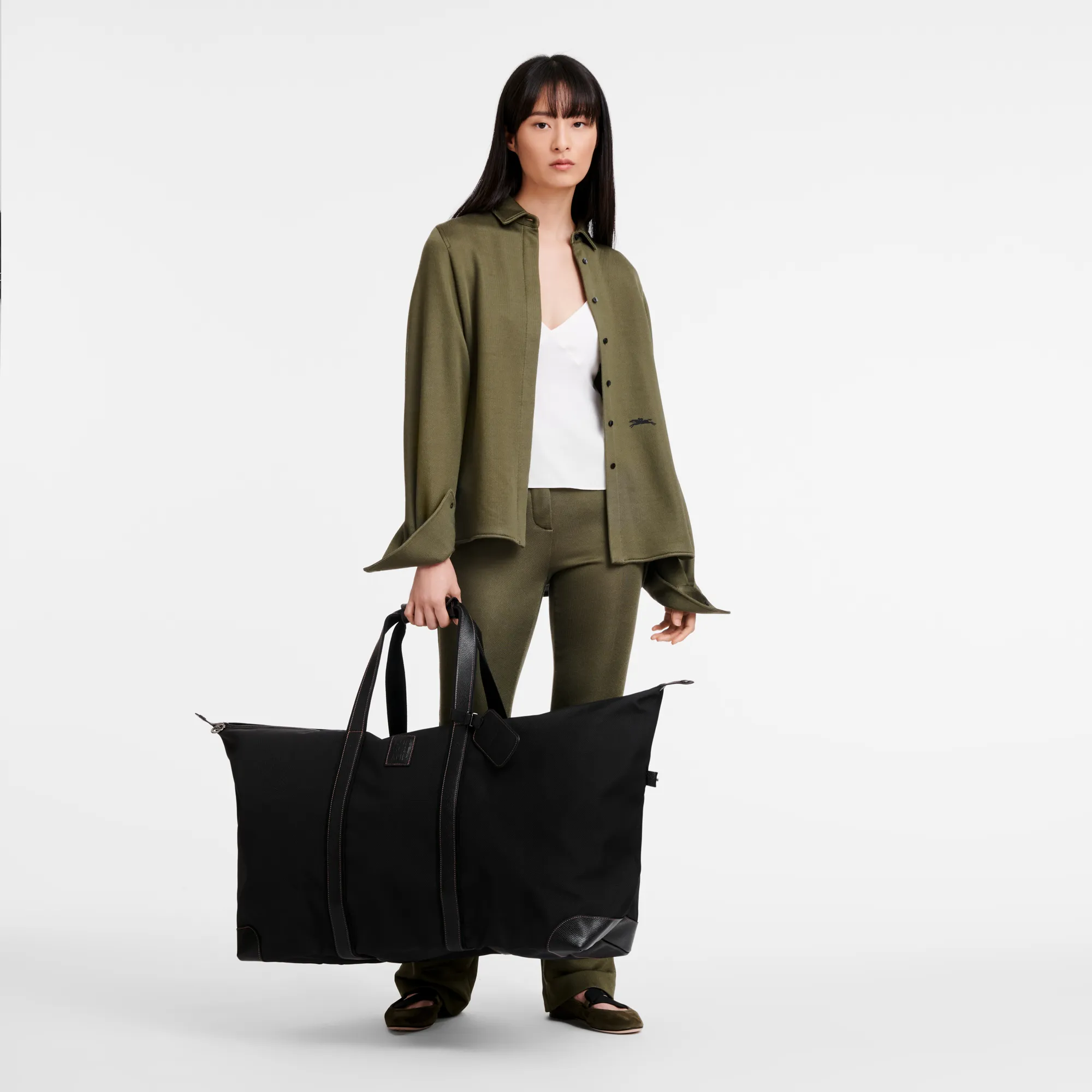 Boxford L Travel bag Black - Recycled canvas
