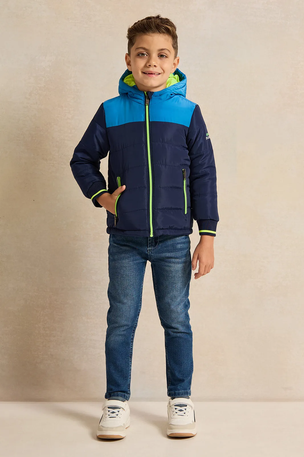 Boys Blue Straight Fit Jeans