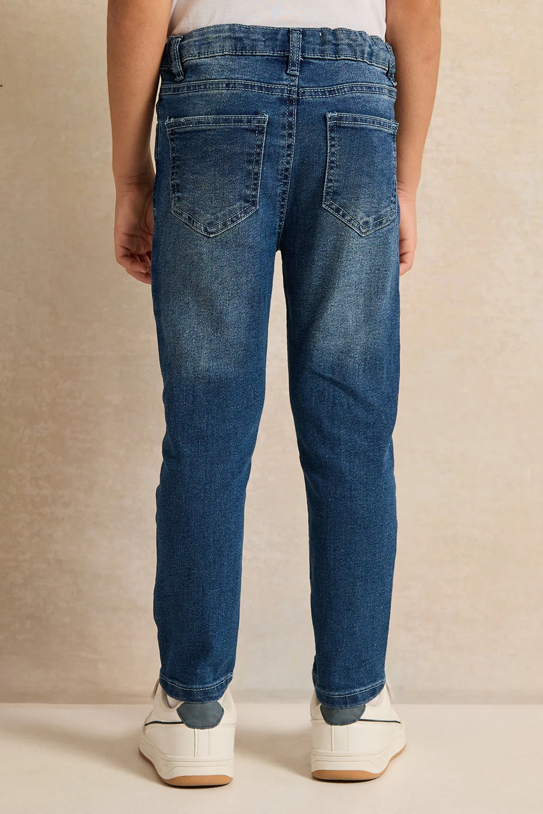 Boys Blue Straight Fit Jeans