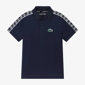 Boys Navy Blue Piqué Polo Shirt