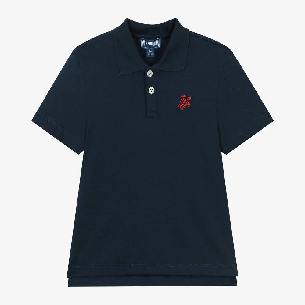 Boys Navy Blue Polo Shirt