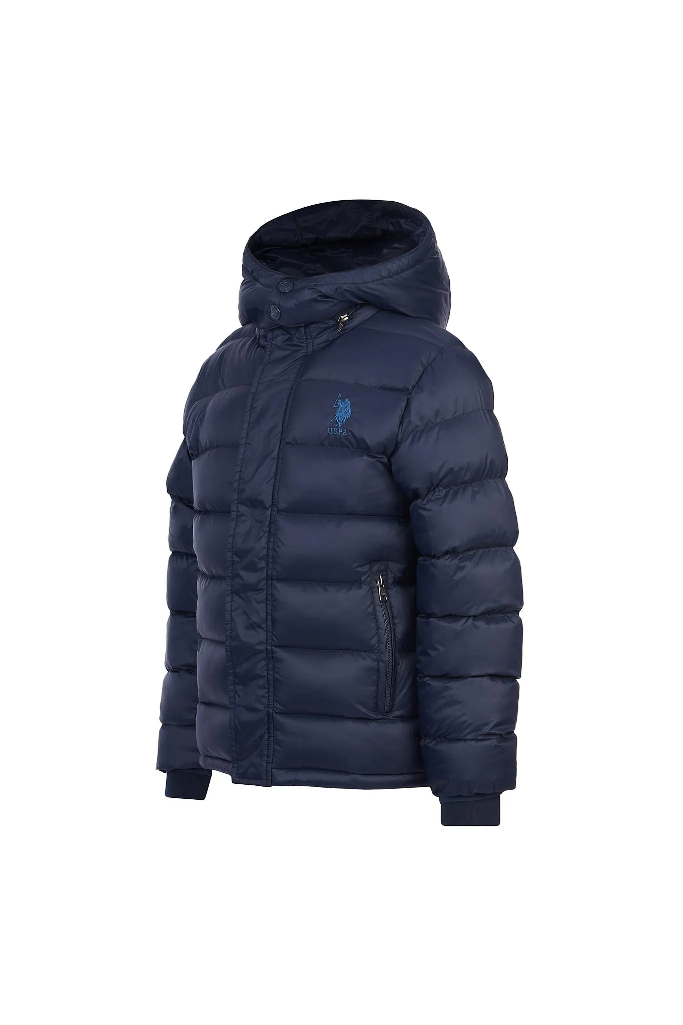 Boys Puffer Jacket in Navy Blue