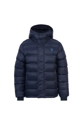 Boys Puffer Jacket in Navy Blue