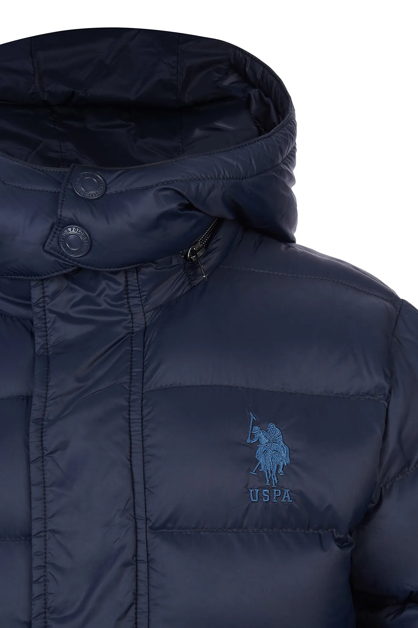 Boys Puffer Jacket in Navy Blue