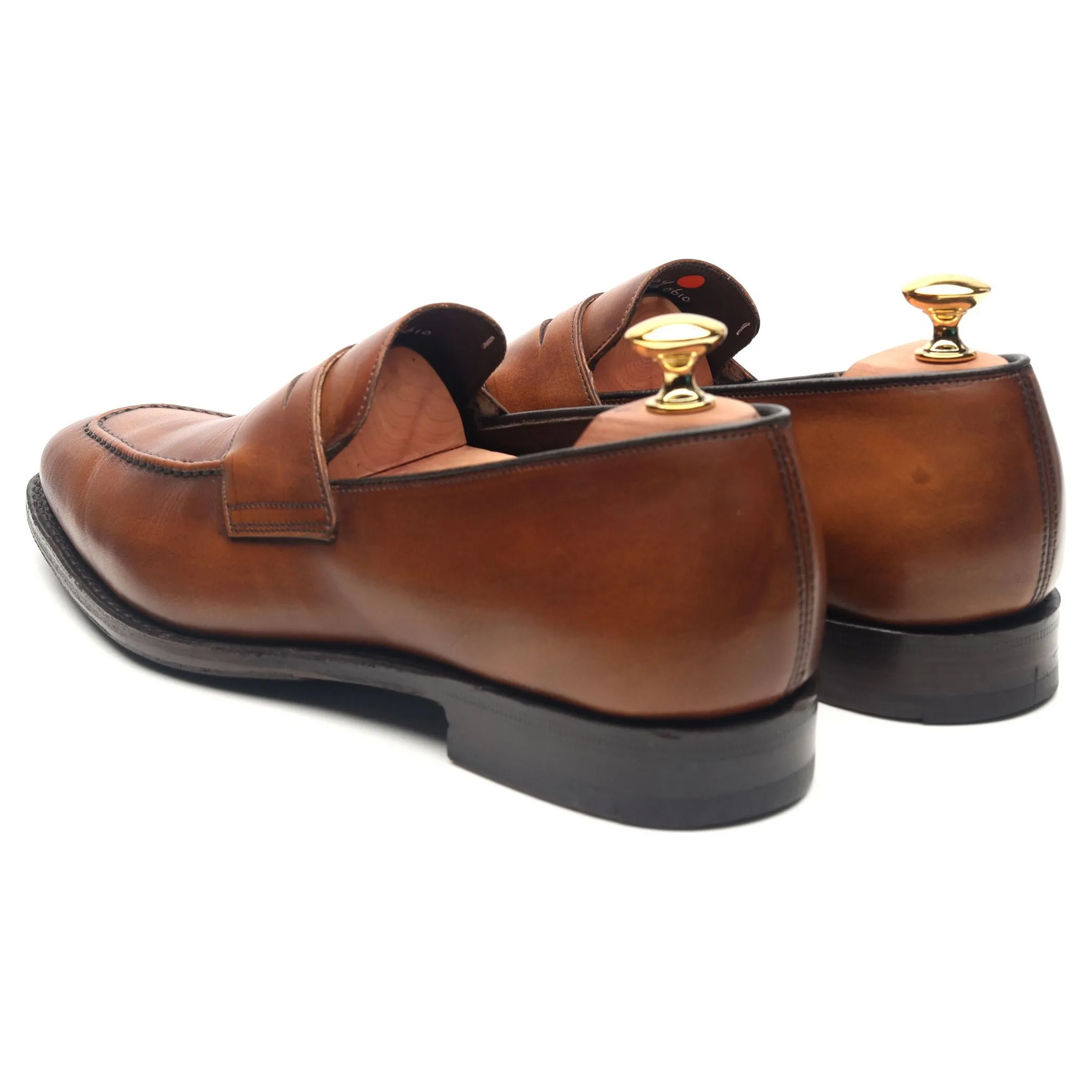 'Bray' Brown Leather Loafers UK 6 F