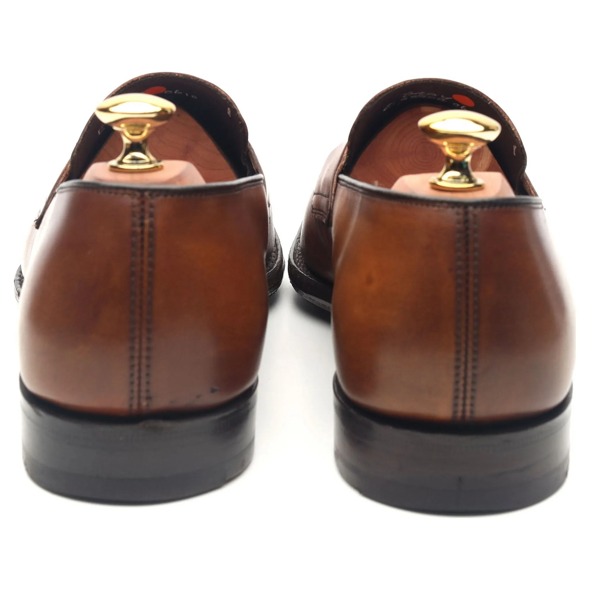 'Bray' Brown Leather Loafers UK 6 F