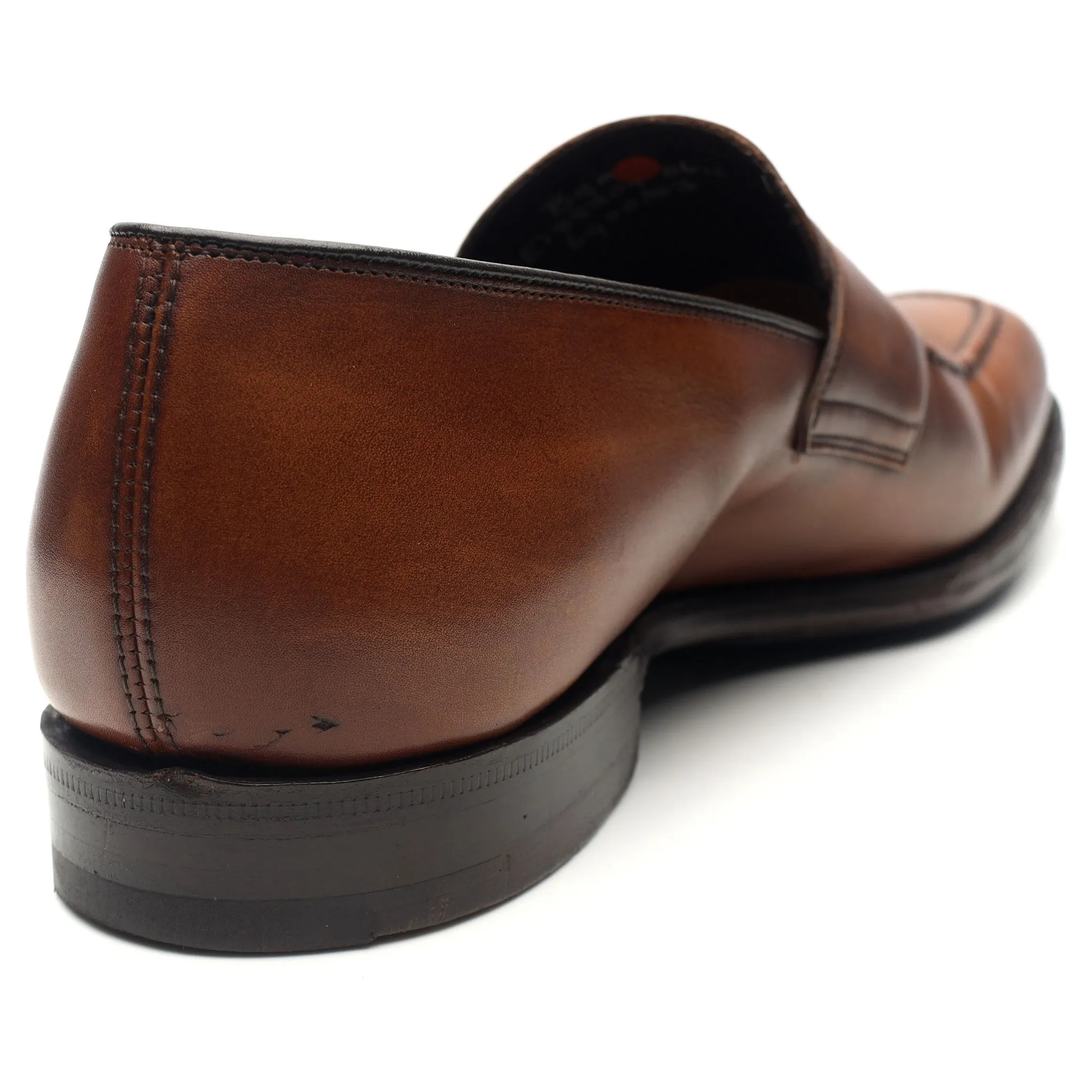 'Bray' Brown Leather Loafers UK 6 F