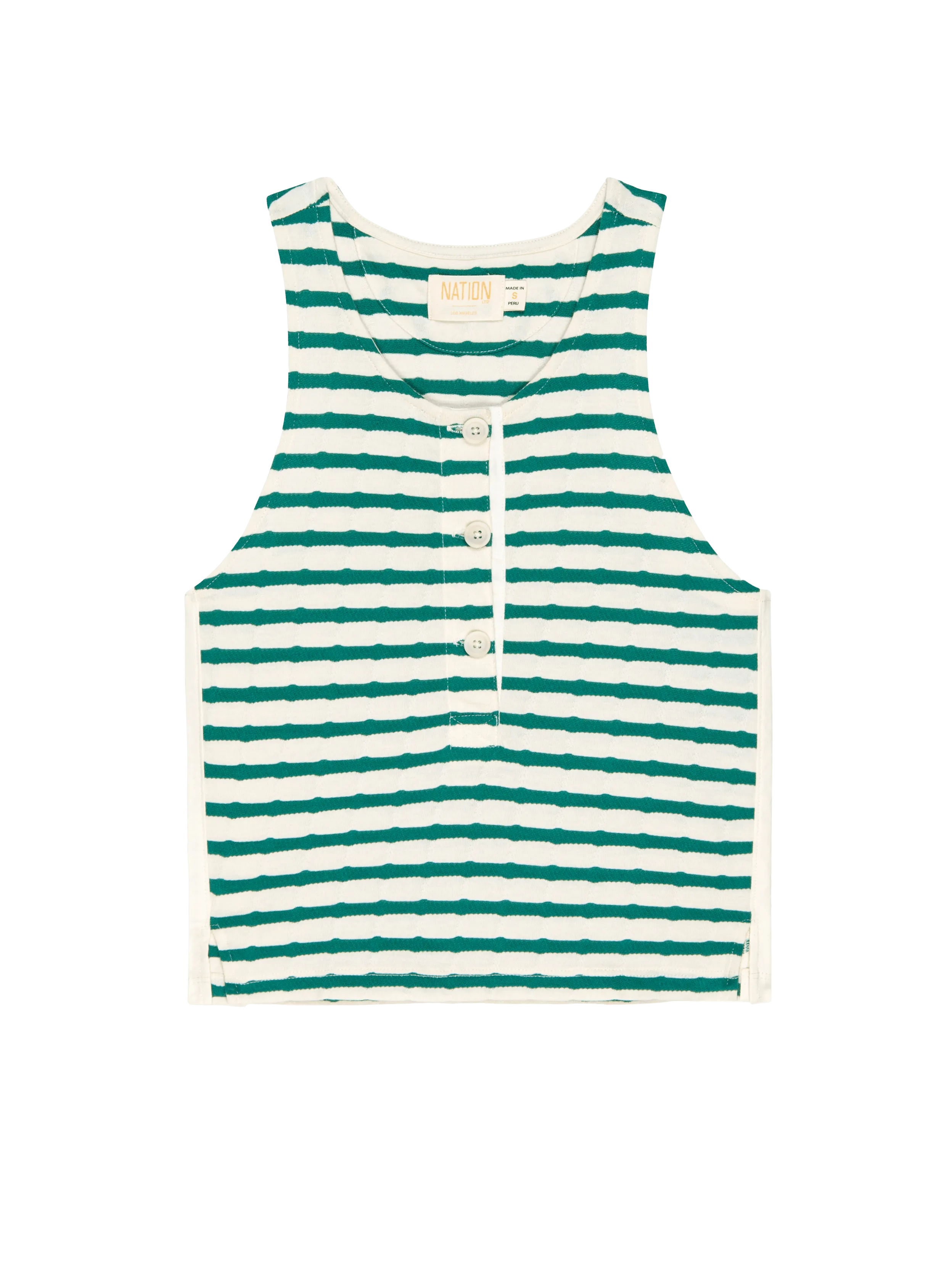 Bree Tank - Verdant Green Stripe