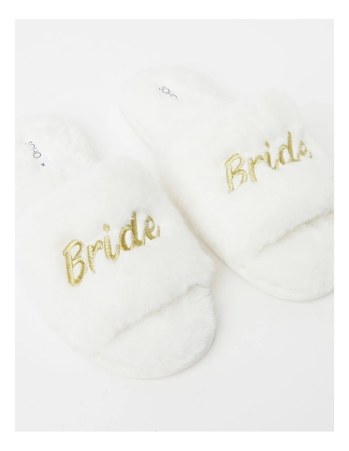 Bride Slipper in White