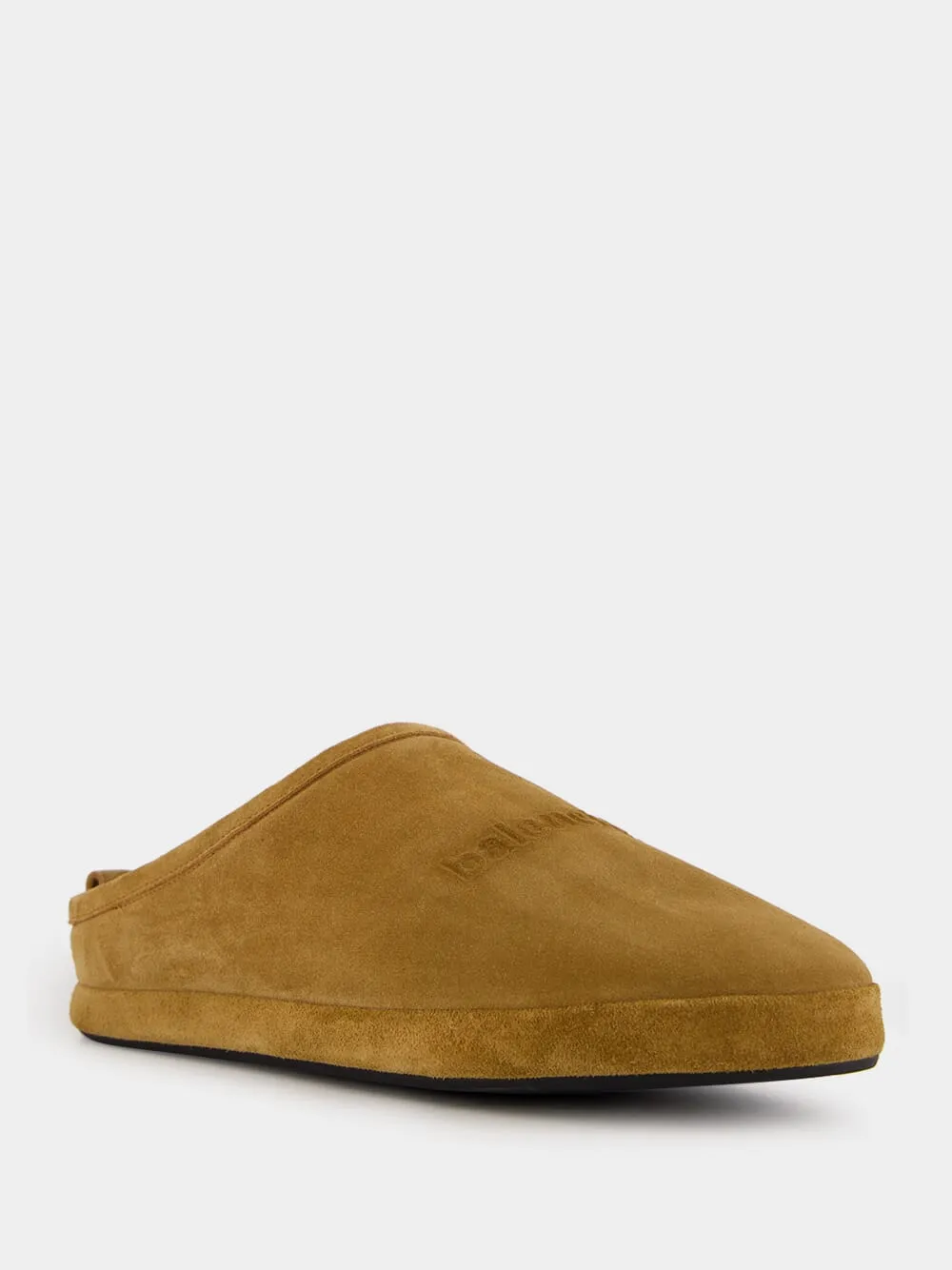 Brown Alaska Suede Slippers