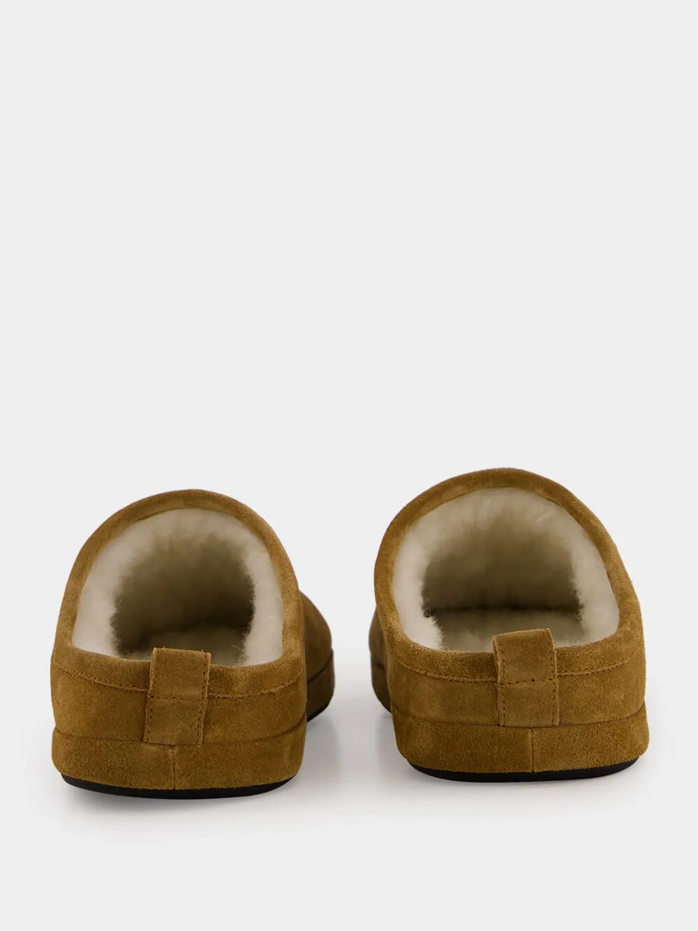 Brown Alaska Suede Slippers