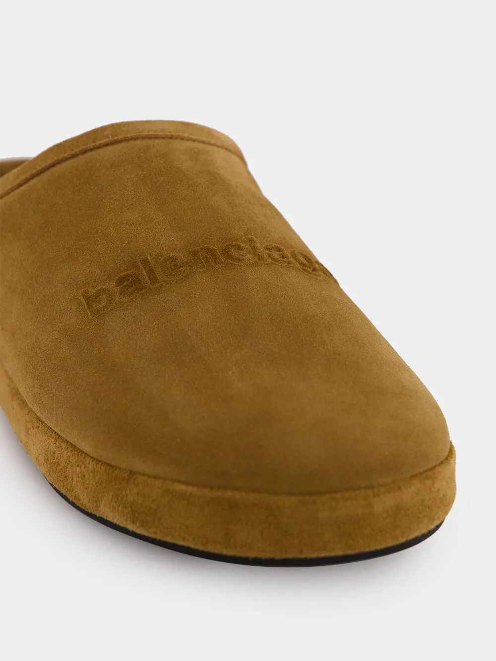 Brown Alaska Suede Slippers