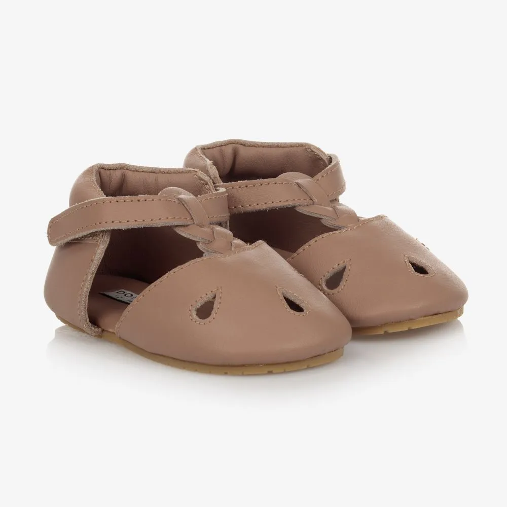 Brown Leather Pre-Walkers