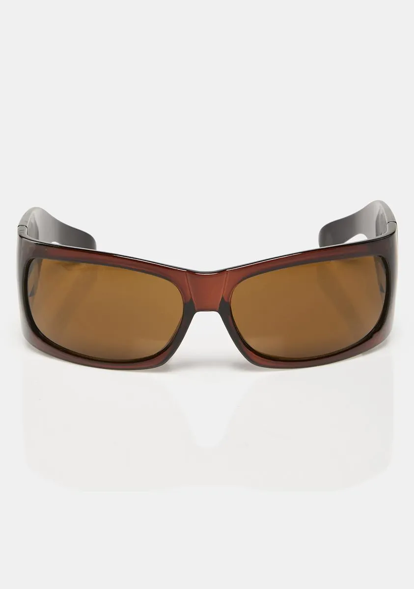 Brown Tiger Tattoo Sunglasses-