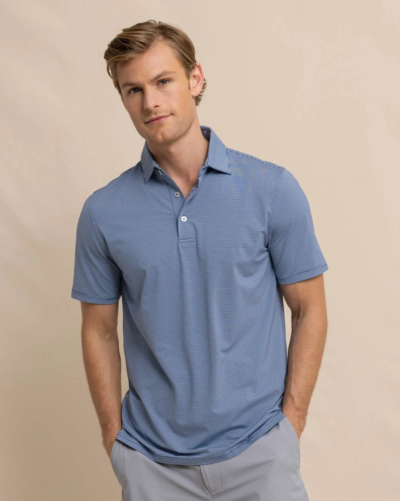 brrr°-eeze Baytop Stripe Performance Polo