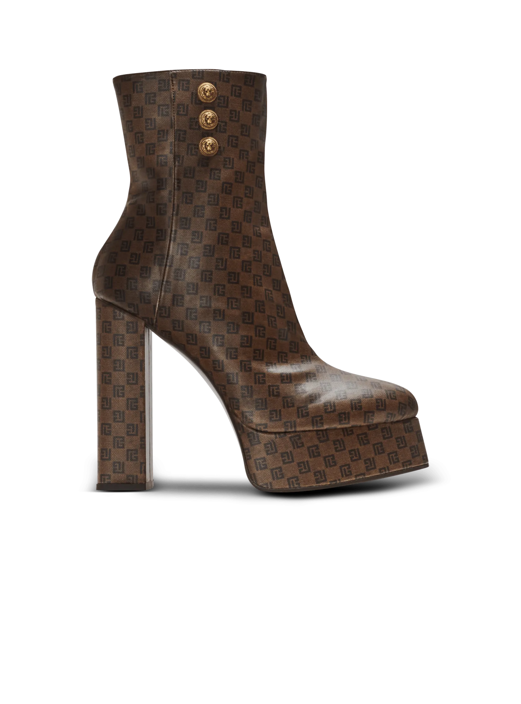 Brune mini monogram boots