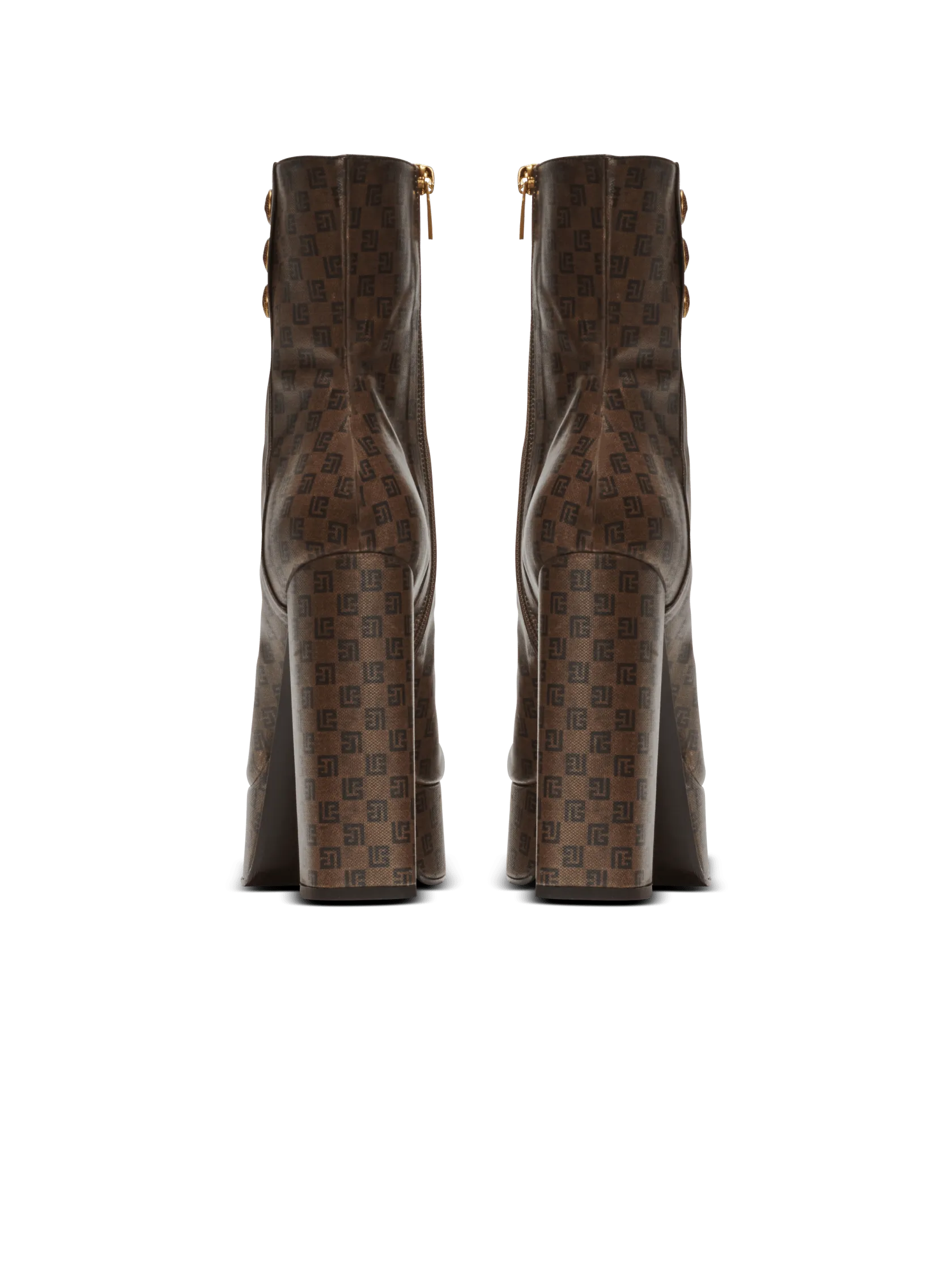 Brune mini monogram boots